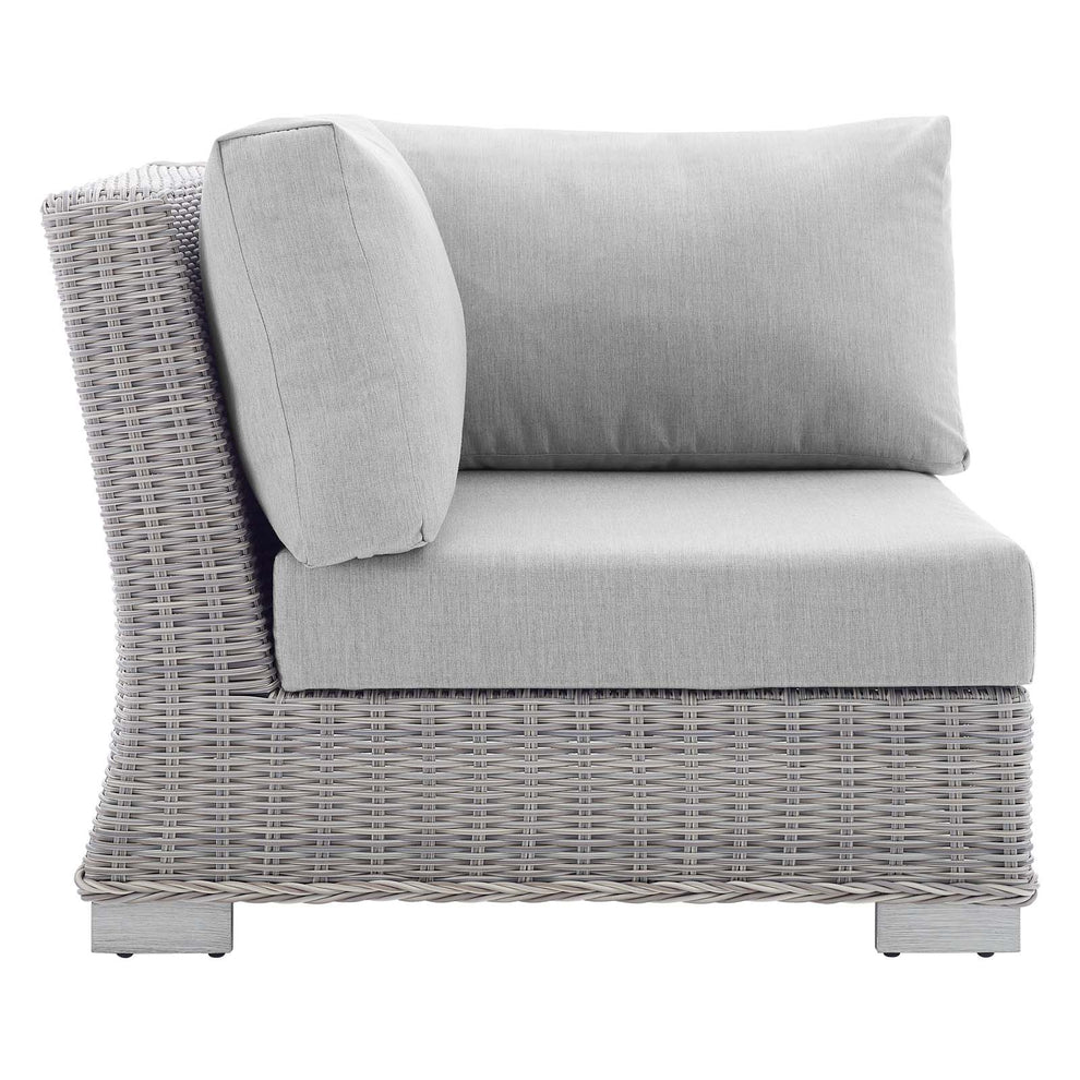 Modway Conway Sunbrella® Outdoor Patio Wicker Rattan Corner Chair - EEI-3970 | Outdoor Sofas, Loveseats & Sectionals | Modishstore - 4