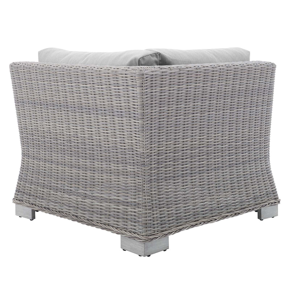 Modway Conway Sunbrella® Outdoor Patio Wicker Rattan Corner Chair - EEI-3970 | Outdoor Sofas, Loveseats & Sectionals | Modishstore - 5