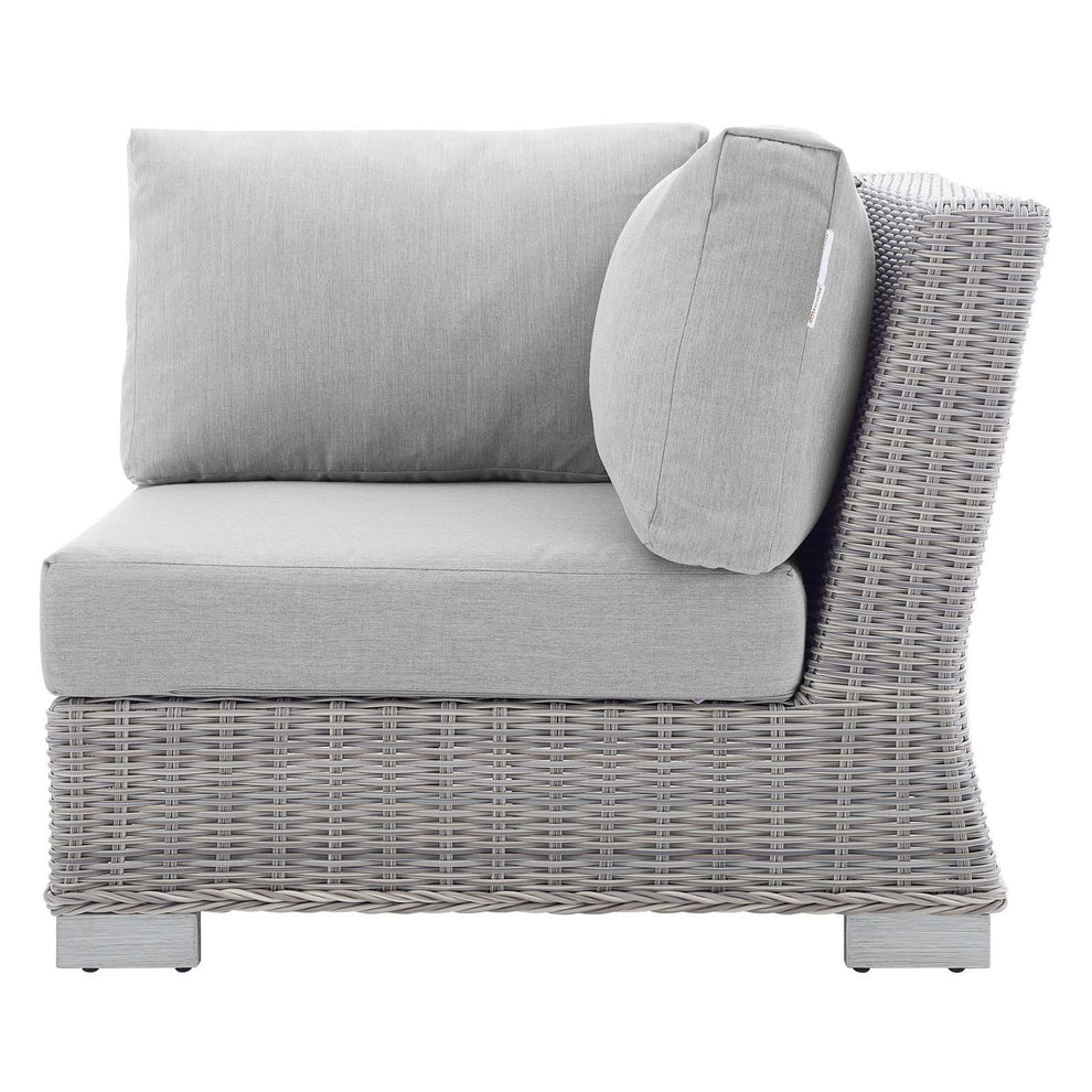 Modway Conway Sunbrella® Outdoor Patio Wicker Rattan Corner Chair - EEI-3970 | Outdoor Sofas, Loveseats & Sectionals | Modishstore - 6