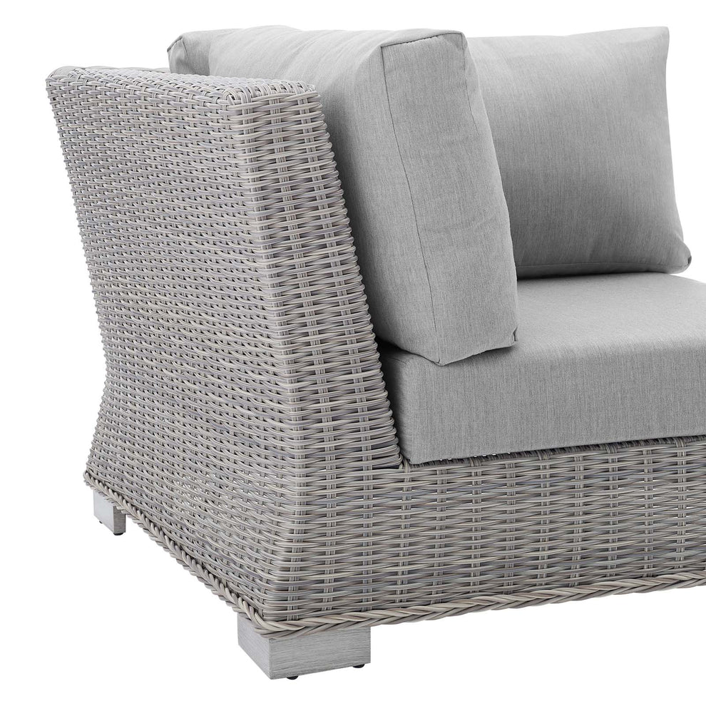 Modway Conway Sunbrella® Outdoor Patio Wicker Rattan Corner Chair - EEI-3970 | Outdoor Sofas, Loveseats & Sectionals | Modishstore - 7