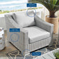 Modway Conway Sunbrella® Outdoor Patio Wicker Rattan Armchair | Outdoor Chairs | Modishstore