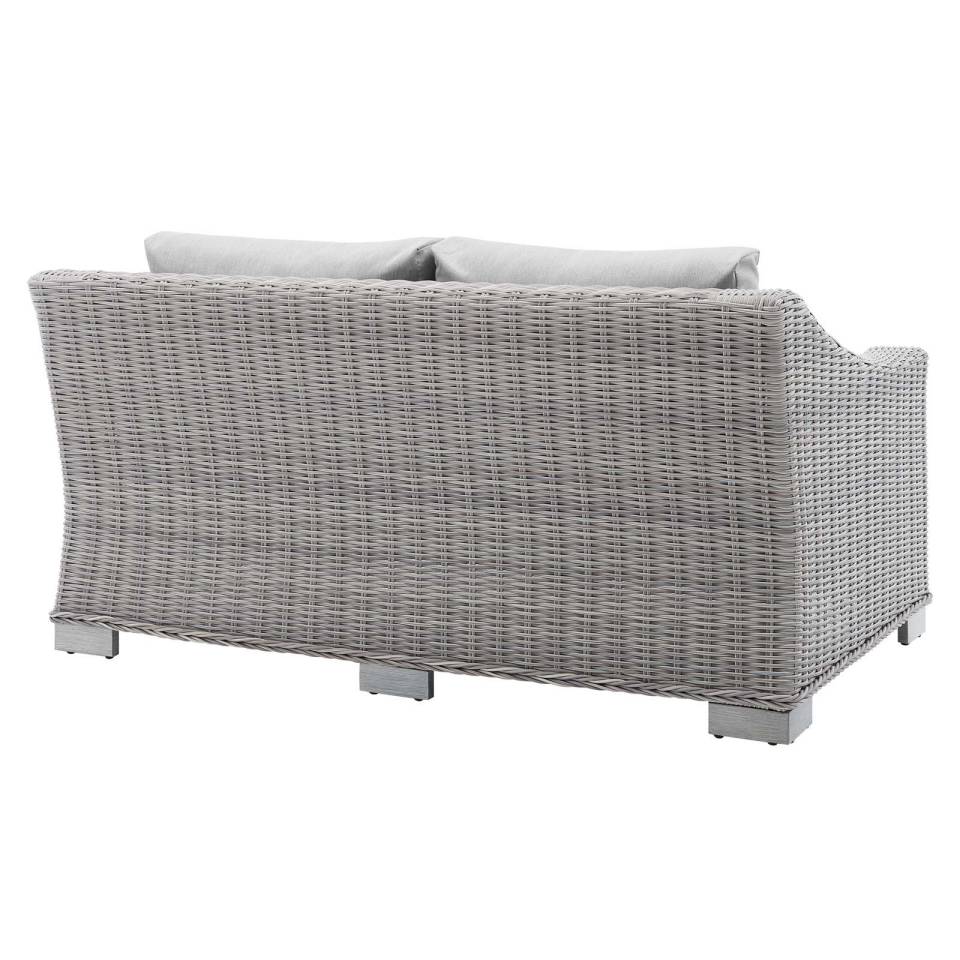Modway Conway Sunbrella® Outdoor Patio Wicker Rattan Loveseat - EEI-3973 | Outdoor Sofas, Loveseats & Sectionals | Modishstore - 3