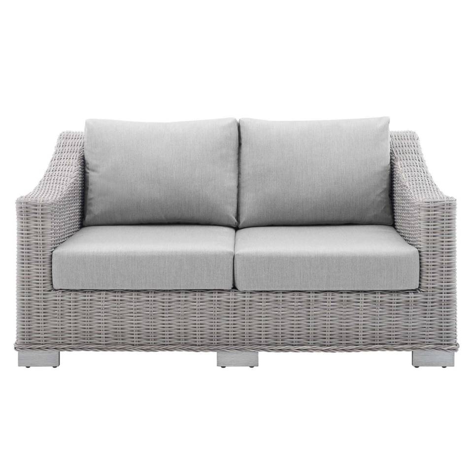 Modway Conway Sunbrella® Outdoor Patio Wicker Rattan Loveseat - EEI-3973 | Outdoor Sofas, Loveseats & Sectionals | Modishstore - 4