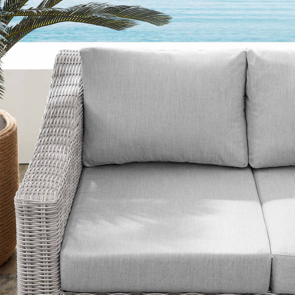 Modway Conway Sunbrella® Outdoor Patio Wicker Rattan Loveseat - EEI-3973 | Outdoor Sofas, Loveseats & Sectionals | Modishstore - 6