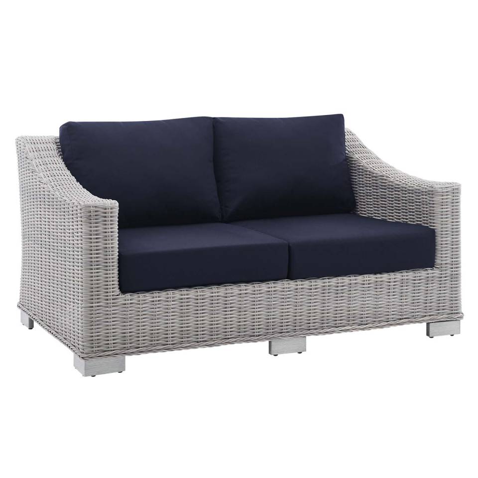 Modway Conway Sunbrella® Outdoor Patio Wicker Rattan Loveseat - EEI-3973 | Outdoor Sofas, Loveseats & Sectionals | Modishstore - 9