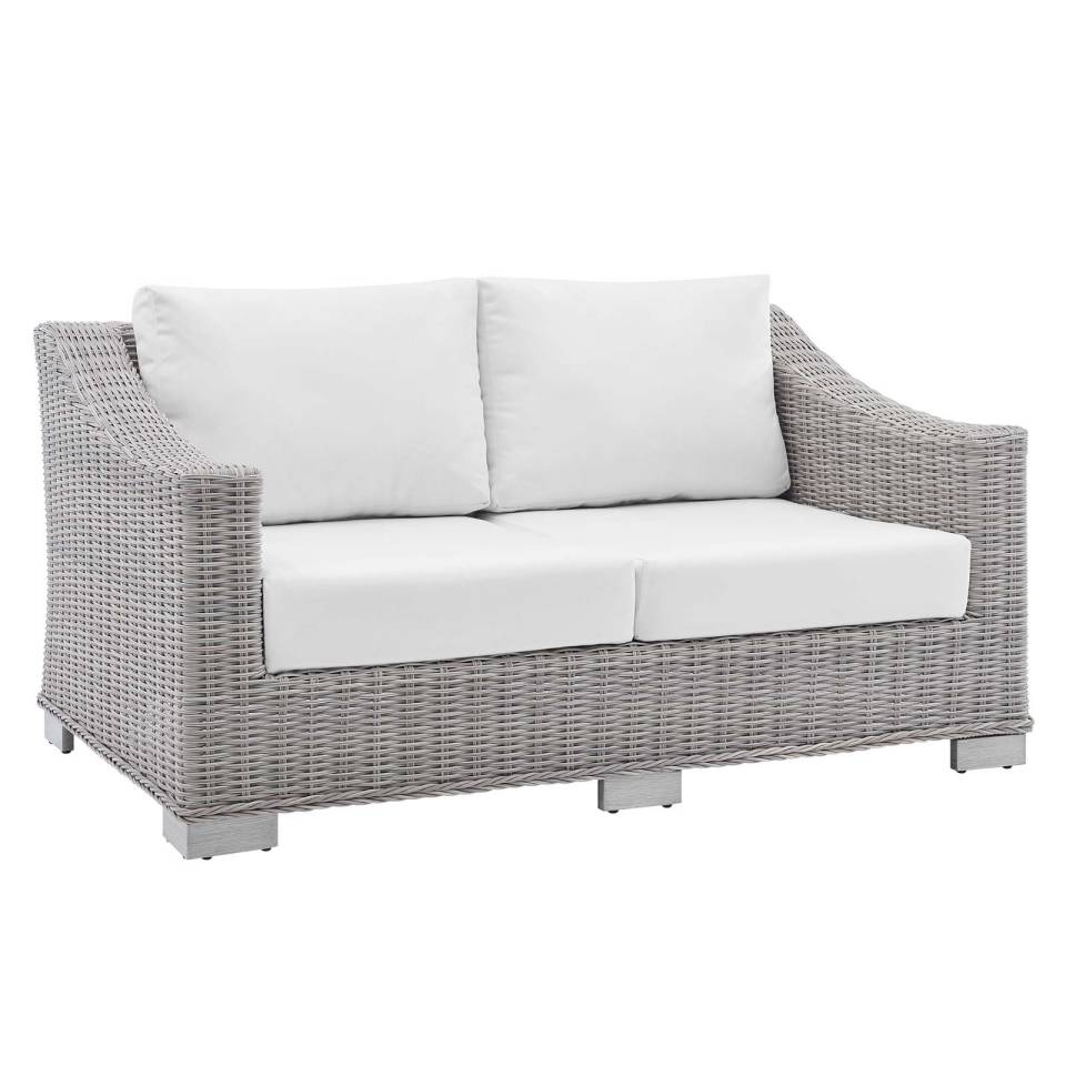 Modway Conway Sunbrella® Outdoor Patio Wicker Rattan Loveseat - EEI-3973 | Outdoor Sofas, Loveseats & Sectionals | Modishstore - 10