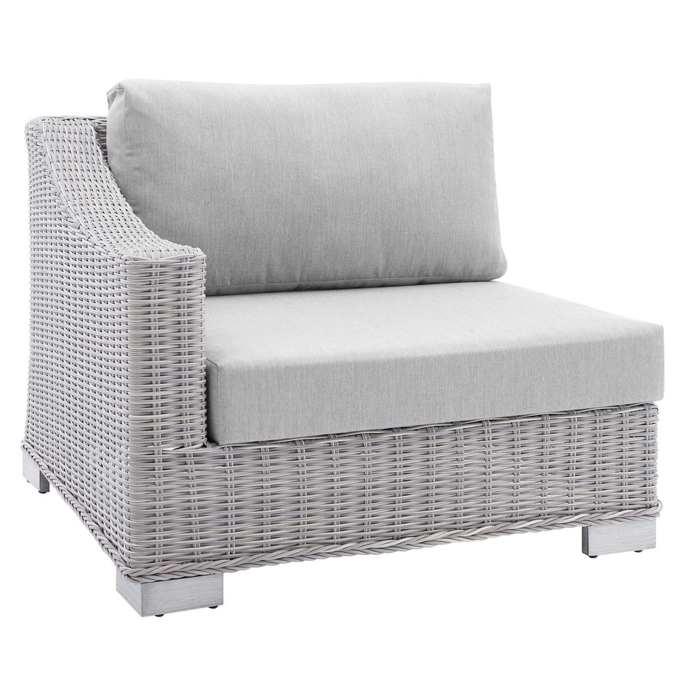 Modway Conway Sunbrella® Outdoor Patio Wicker Rattan Left-Arm Chair - EEI-3975 | Outdoor Sofas, Loveseats & Sectionals | Modishstore - 3