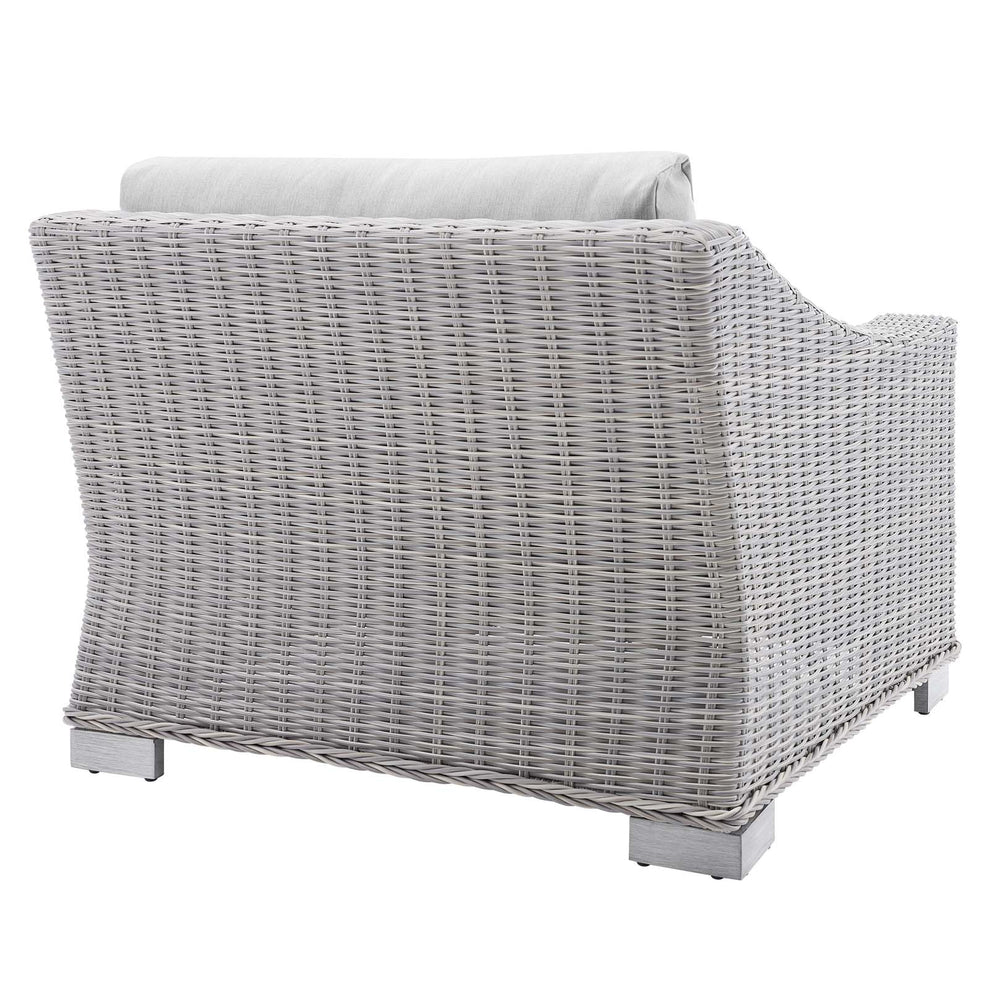 Modway Conway Sunbrella® Outdoor Patio Wicker Rattan Left-Arm Chair - EEI-3975 | Outdoor Sofas, Loveseats & Sectionals | Modishstore - 5