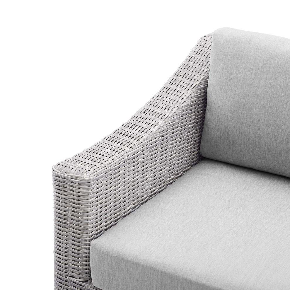 Modway Conway Sunbrella® Outdoor Patio Wicker Rattan Left-Arm Chair - EEI-3975 | Outdoor Sofas, Loveseats & Sectionals | Modishstore - 6