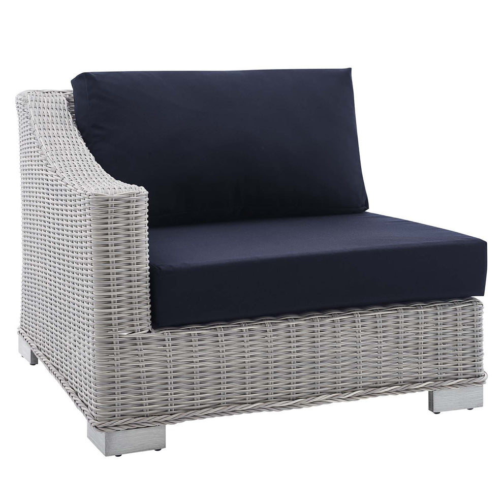 Modway Conway Sunbrella® Outdoor Patio Wicker Rattan Left-Arm Chair - EEI-3975 | Outdoor Sofas, Loveseats & Sectionals | Modishstore - 9