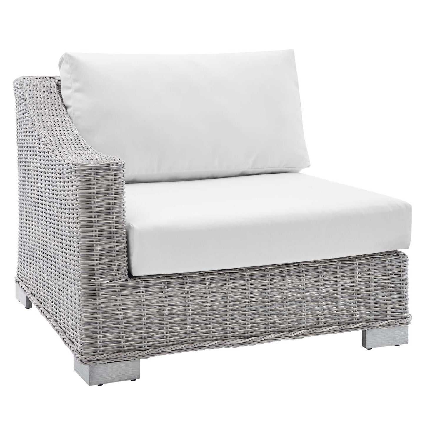 Modway Conway Sunbrella® Outdoor Patio Wicker Rattan Left-Arm Chair | Outdoor Sofas, Loveseats & Sectionals | Modishstore-10