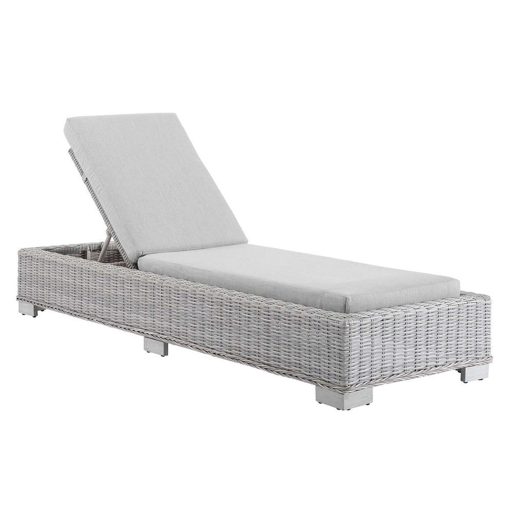 Modway Conway Sunbrella® Outdoor Patio Wicker Rattan Chaise Lounge - EEI-3978 | Outdoor Recliners & Lounge Chairs | Modishstore - 3