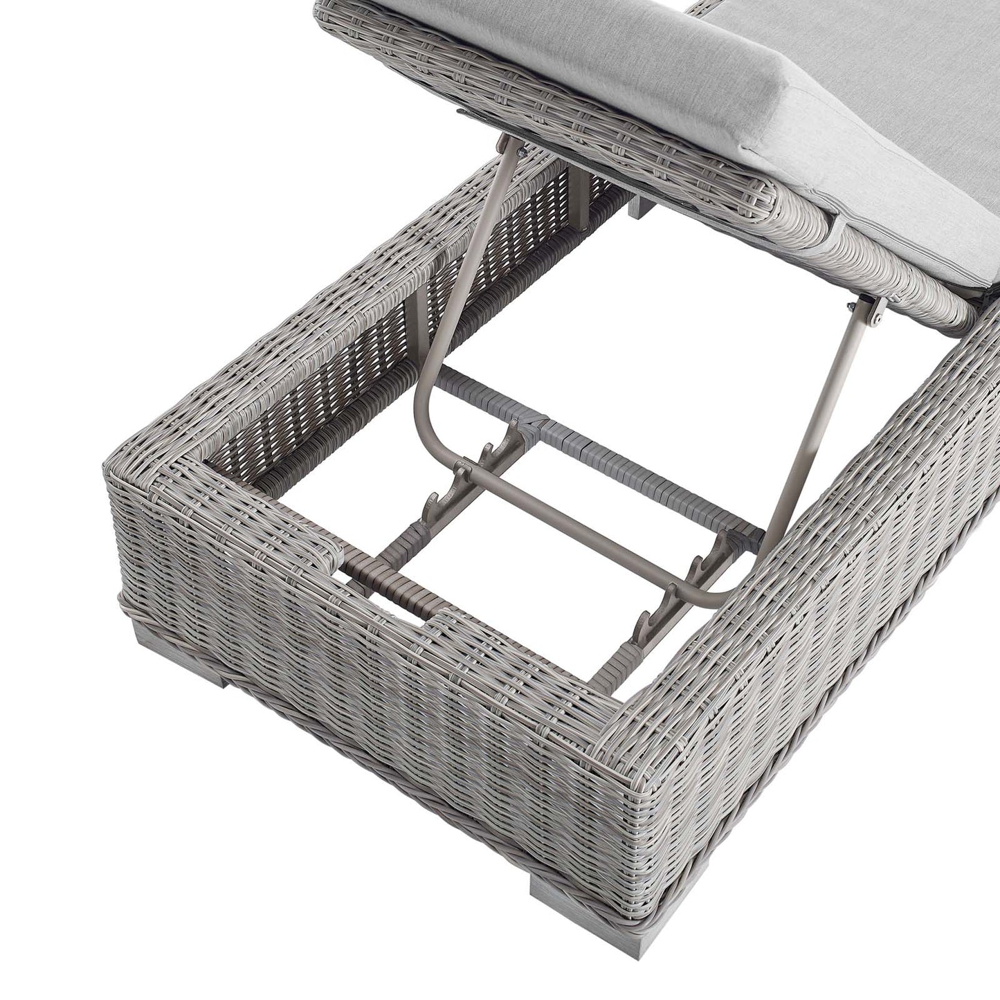 Modway Conway Sunbrella® Outdoor Patio Wicker Rattan Chaise Lounge - EEI-3978 | Outdoor Recliners & Lounge Chairs | Modishstore - 8