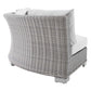 Modway Conway Sunbrella® Outdoor Patio Wicker Rattan Round Corner Chair | Chairs & Recliners | Modishstore-4