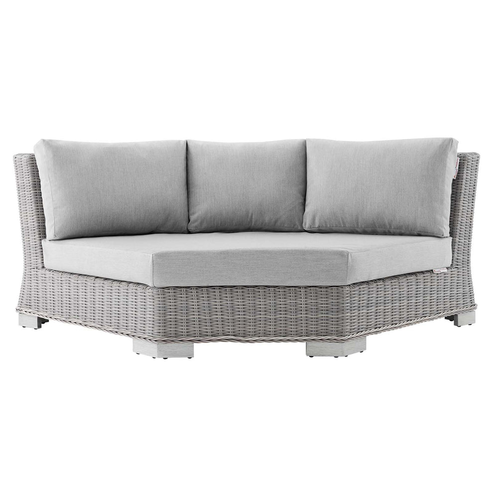 Modway Conway Sunbrella® Outdoor Patio Wicker Rattan Round Corner Chair - EEI-3979 | Outdoor Sofas, Loveseats & Sectionals | Modishstore - 5