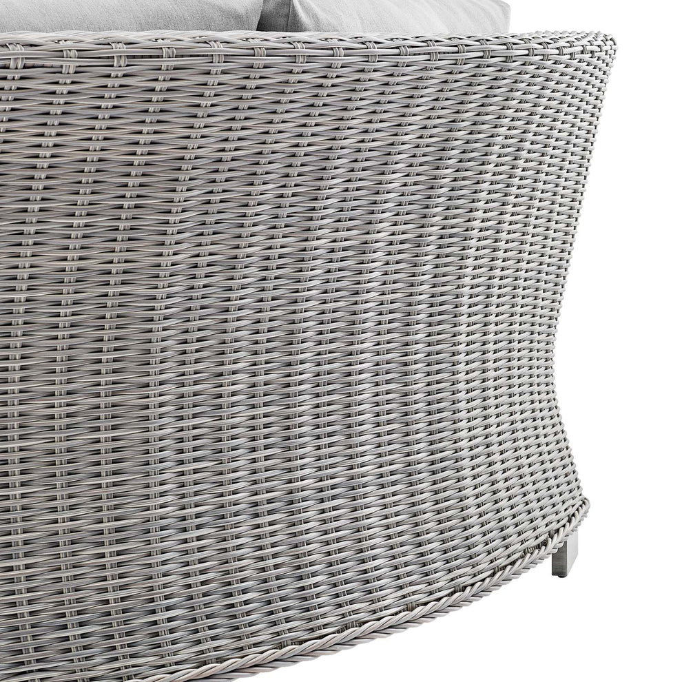 Modway Conway Sunbrella® Outdoor Patio Wicker Rattan Round Corner Chair - EEI-3979 | Outdoor Sofas, Loveseats & Sectionals | Modishstore - 6