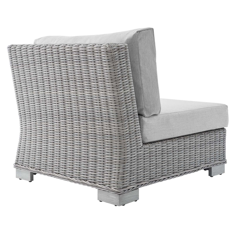 Modway Conway Sunbrella® Outdoor Patio Wicker Rattan Armless Chair - EEI-3980 | Outdoor Sofas, Loveseats & Sectionals | Modishstore - 3