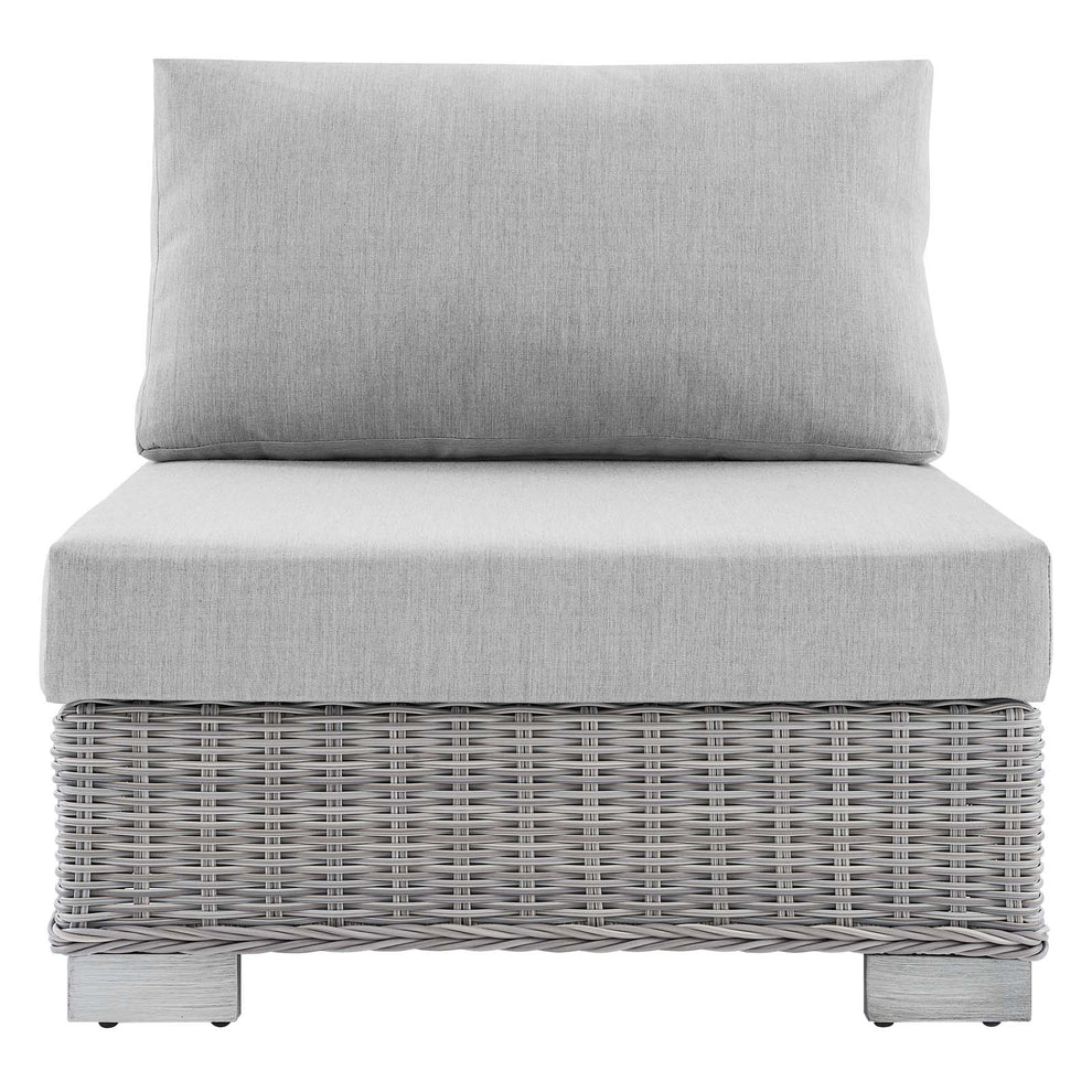 Modway Conway Sunbrella® Outdoor Patio Wicker Rattan Armless Chair - EEI-3980 | Outdoor Sofas, Loveseats & Sectionals | Modishstore - 4