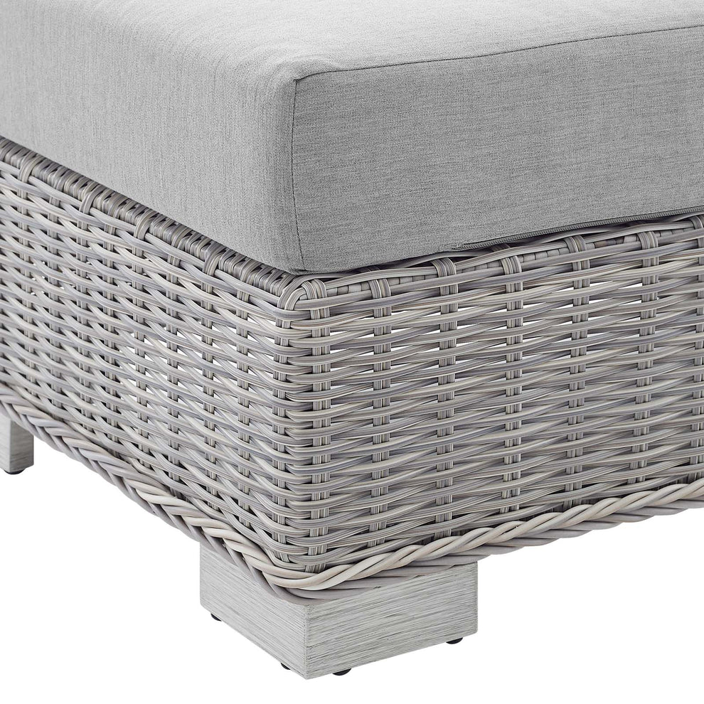 Modway Conway Sunbrella® Outdoor Patio Wicker Rattan Armless Chair - EEI-3980 | Outdoor Sofas, Loveseats & Sectionals | Modishstore - 5
