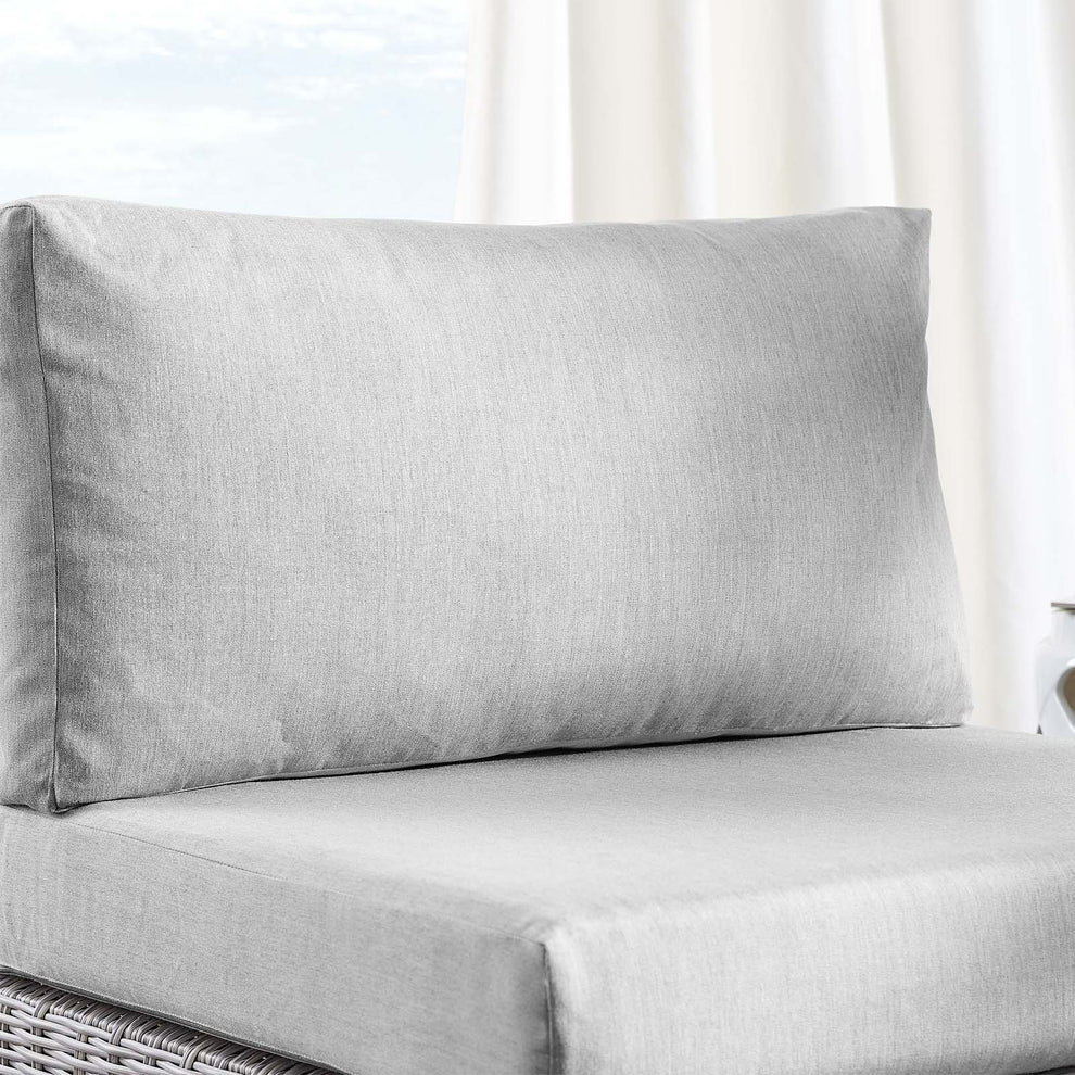 Modway Conway Sunbrella® Outdoor Patio Wicker Rattan Armless Chair - EEI-3980 | Outdoor Sofas, Loveseats & Sectionals | Modishstore - 6