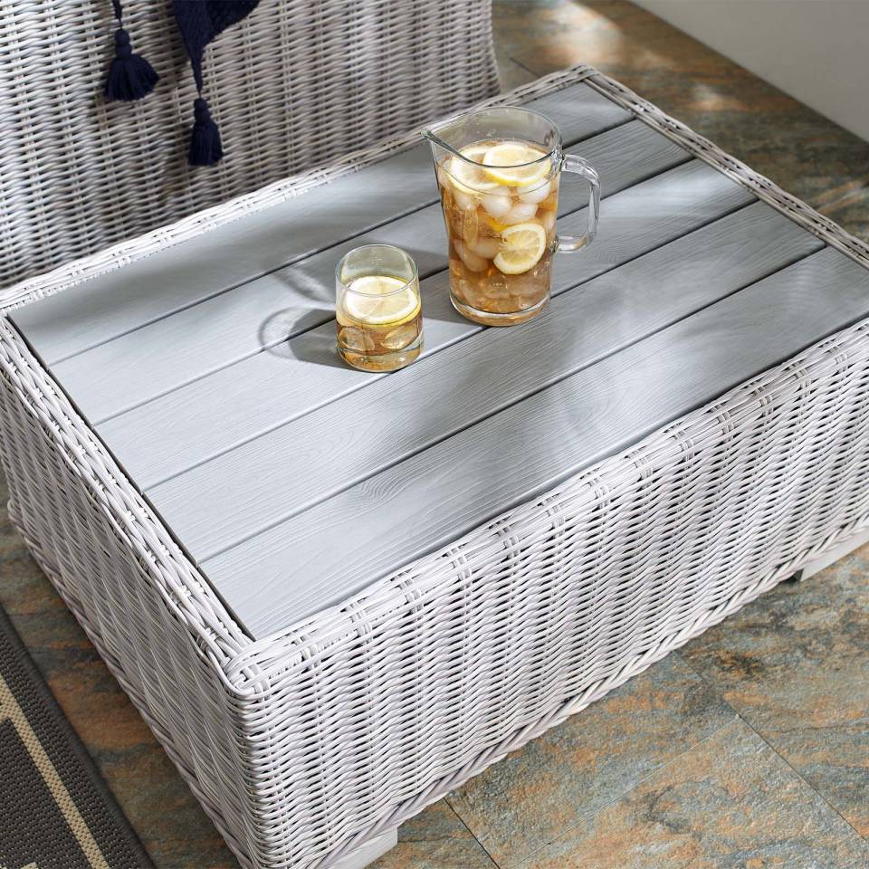 Modway Conway 32" Outdoor Patio Wicker Rattan Coffee Table - EEI-3981 | Outdoor Tables | Modishstore - 8