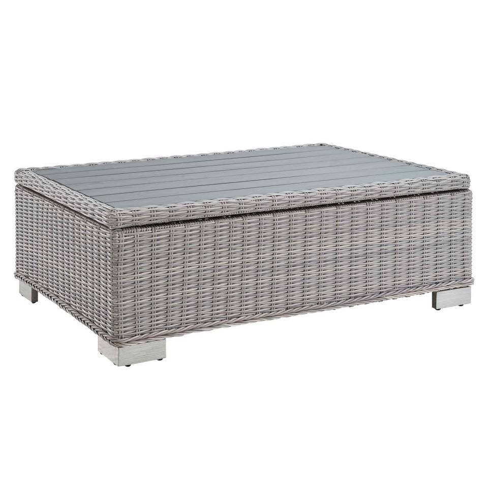 Modway Conway 45" Outdoor Patio Wicker Rattan Coffee Table - EEI-3982 | Coffee Tables | Modishstore - 2