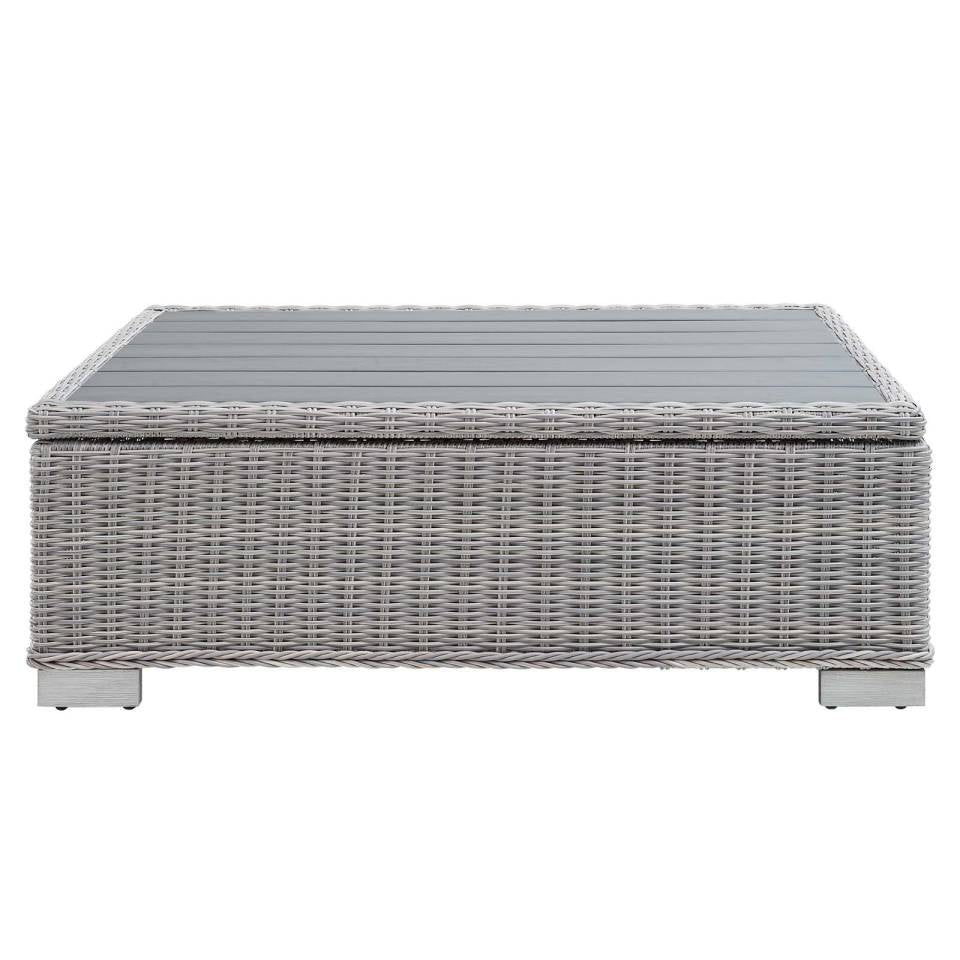 Modway Conway 45" Outdoor Patio Wicker Rattan Coffee Table | Coffee Tables | Modishstore-5