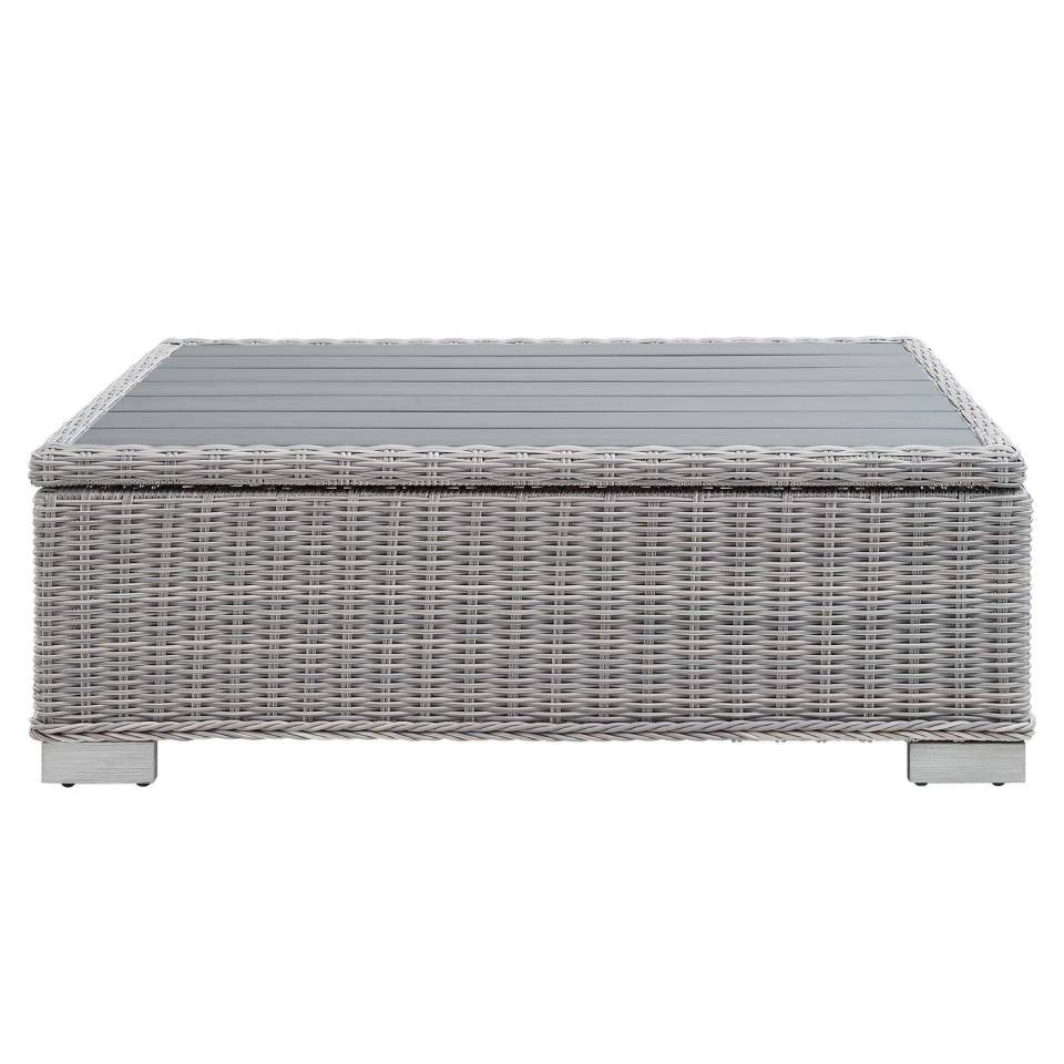 Modway Conway 45" Outdoor Patio Wicker Rattan Coffee Table - EEI-3982 | Coffee Tables | Modishstore - 5