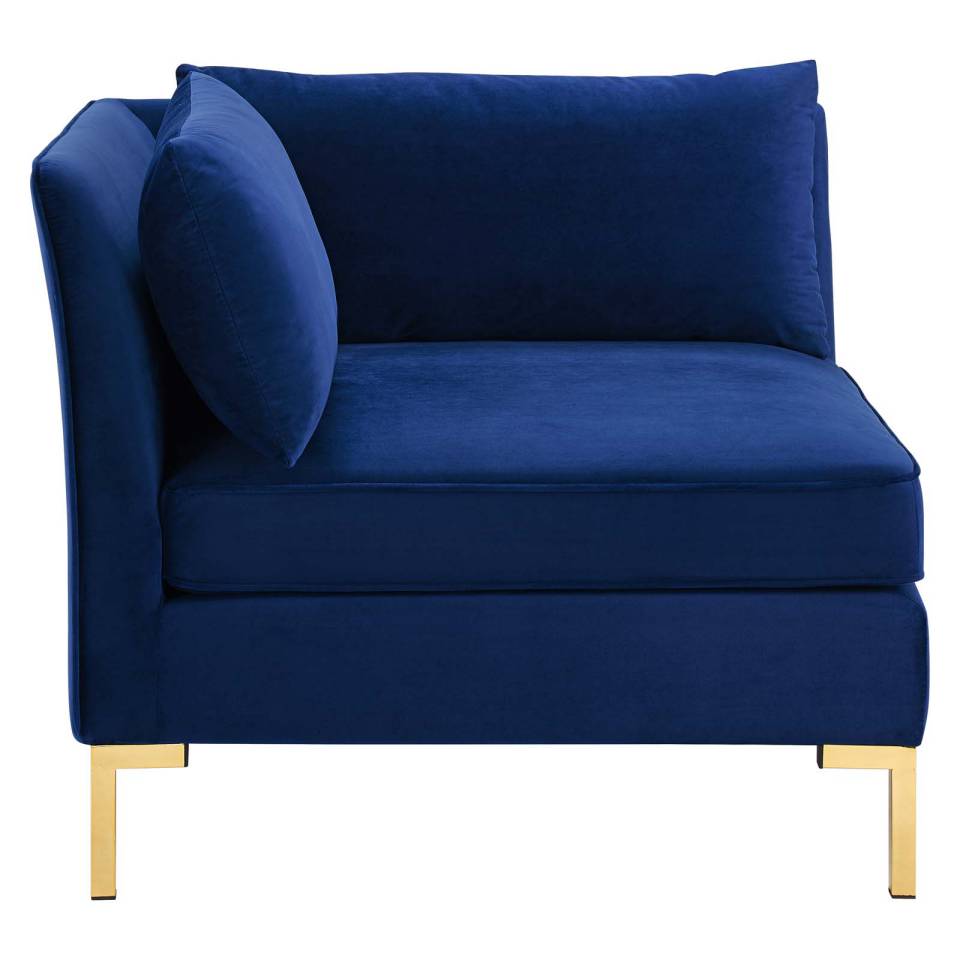 Modway Ardent Performance Velvet Sectional Sofa Corner Chair | Sofas | Modishstore-7