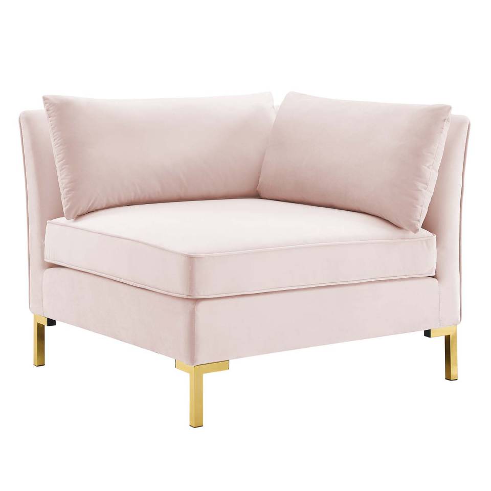 Modway Ardent Performance Velvet Sectional Sofa Corner Chair - EEI-3985 | Sectional | Modishstore - 8