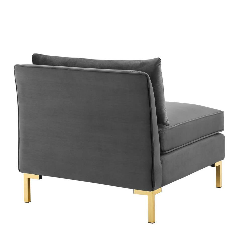 Modway Ardent Performance Velvet Armless Chair - EEI-3986 | Lounge Chairs | Modishstore - 4