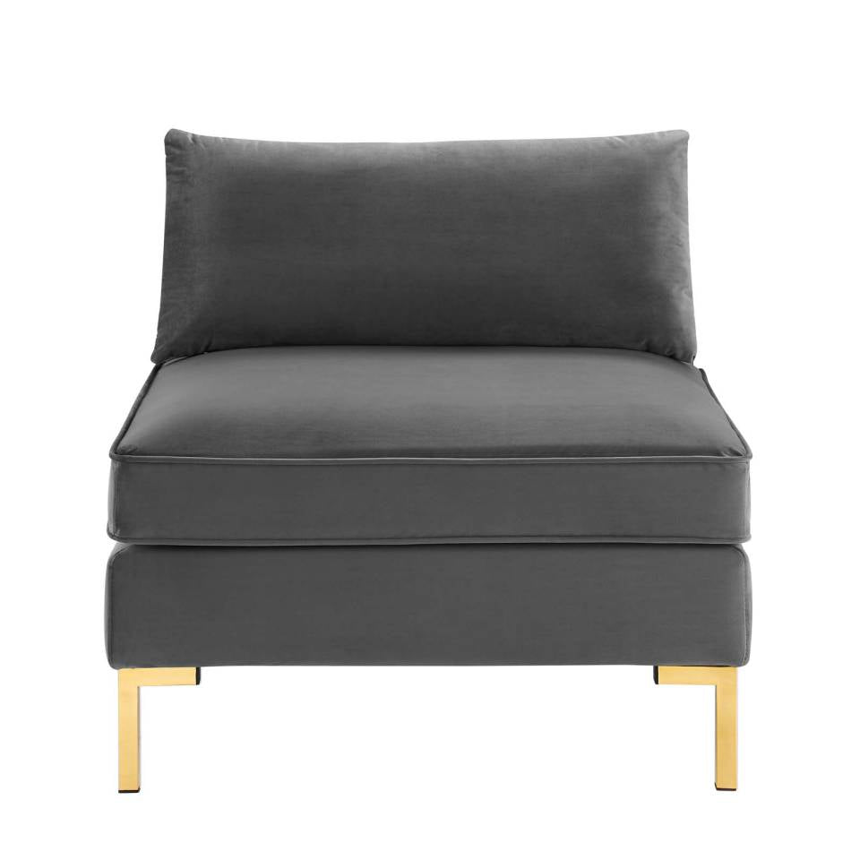 Modway Ardent Performance Velvet Armless Chair - EEI-3986 | Lounge Chairs | Modishstore - 5