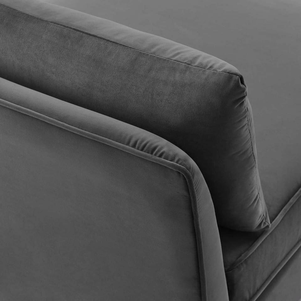 Modway Ardent Performance Velvet Armless Chair - EEI-3986 | Lounge Chairs | Modishstore - 6