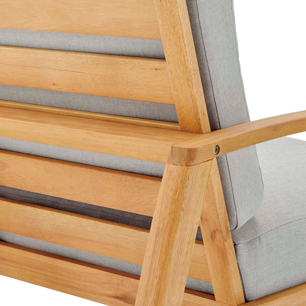 Orlean Outdoor Patio Eucalyptus Wood Lounge Armchair Set of 2 By Modway - EEI-3993 | Outdoor Chairs | Modishstore - 7