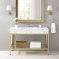 Modway Kingsley 50" Gold Stainless Steel Bathroom Vanity - EEI-3999 | Bathroom Accessories | Modishstore - 1