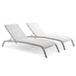 Modway Savannah Outdoor Patio Mesh Chaise Lounge Set of 2 | Outdoor Recliners & Lounge Chairs | Modishstore-7