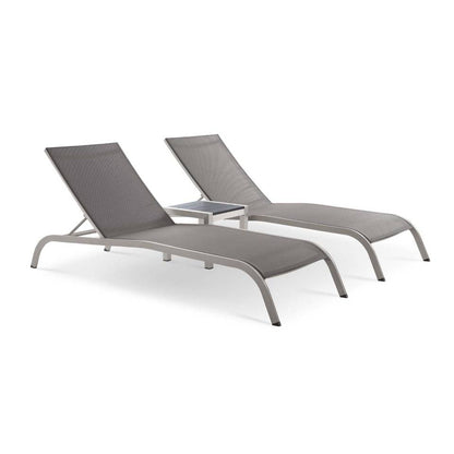 Modway Savannah 3 Piece Outdoor Patio Mesh Set - EEI-4006 | Outdoor Recliners & Lounge Chairs | Modishstore - 8