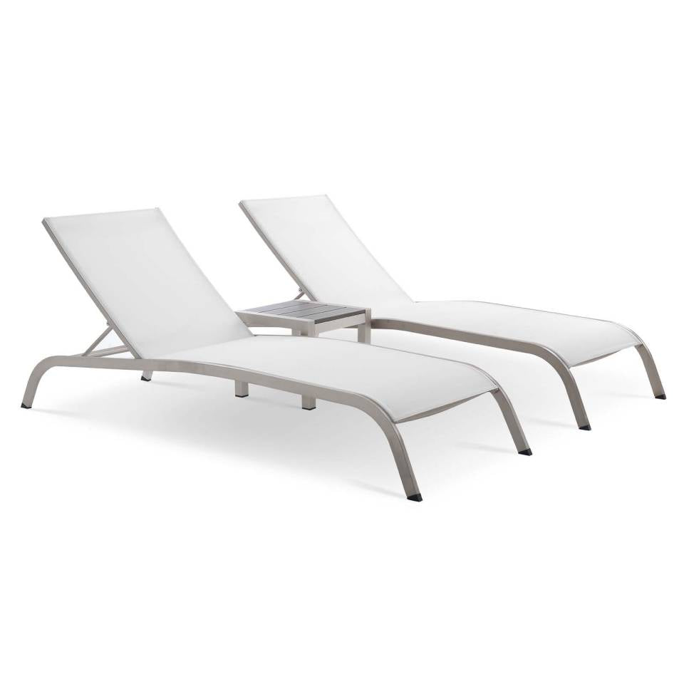 Modway Savannah 3 Piece Outdoor Patio Mesh Set - EEI-4006 | Outdoor Recliners & Lounge Chairs | Modishstore - 9