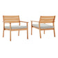 Breton Outdoor Patio Ash Wood Armchair Set of 2 By Modway - EEI-4009 | Outdoor Chairs | Modishstore - 2