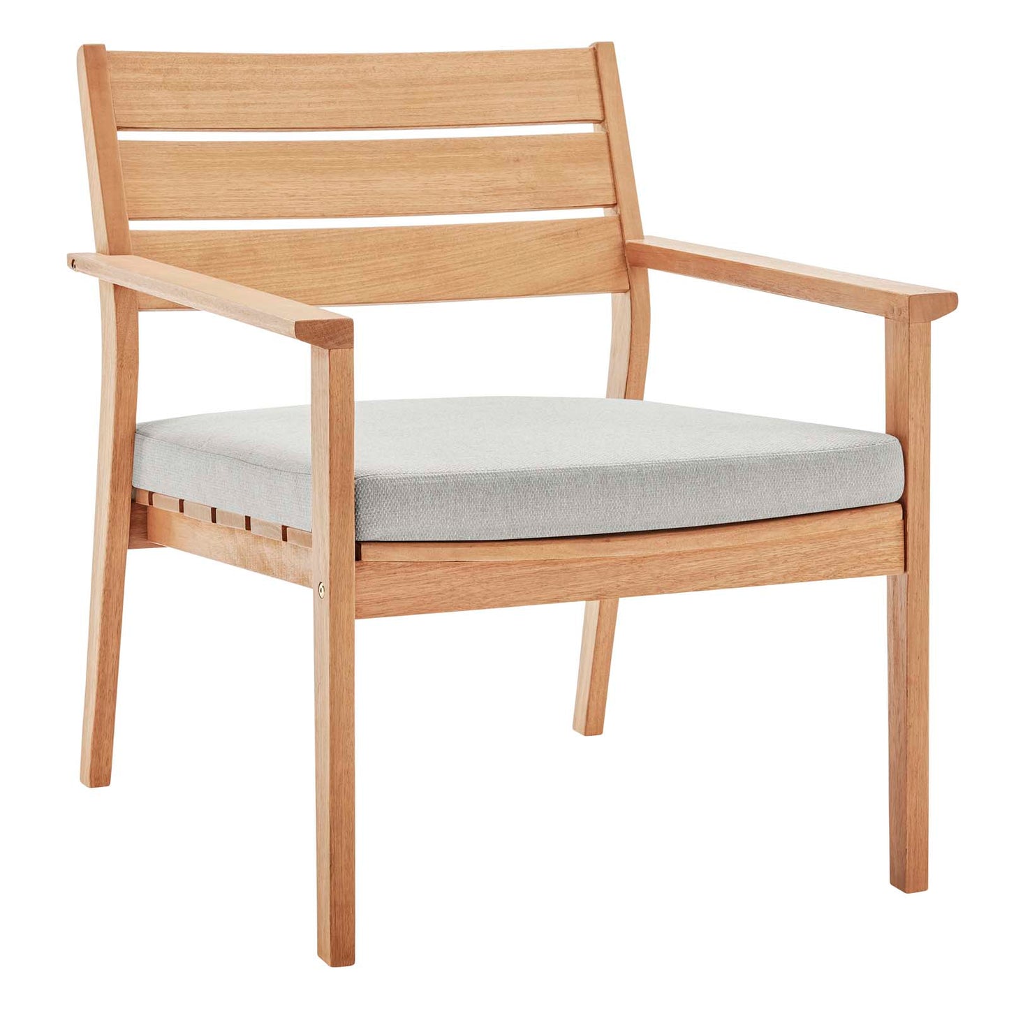 Breton Outdoor Patio Ash Wood Armchair Set of 2 By Modway - EEI-4009 | Outdoor Chairs | Modishstore - 3