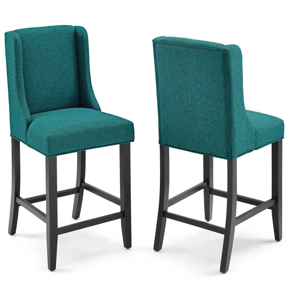 Modway Baron Counter Stool Upholstered Fabric Set of 2 - EEI-4016 | Counter Stools | Modishstore - 10