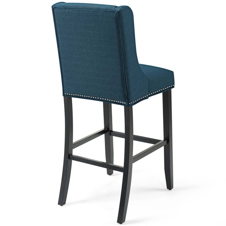 Modway Baron Bar Stool Upholstered Fabric Set of 2 - EEI-4018 | Bar Stools | Modishstore - 5