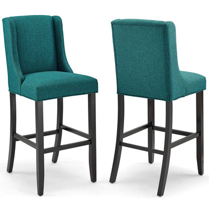 Modway Baron Bar Stool Upholstered Fabric Set of 2 - EEI-4018 | Bar Stools | Modishstore - 9