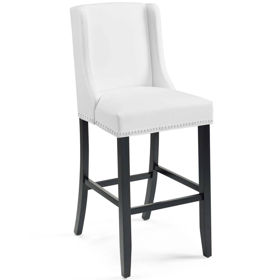 Modway Baron Bar Stool Faux Leather Set of 2 - EEI-4019 | Bar Stools | Modishstore - 3