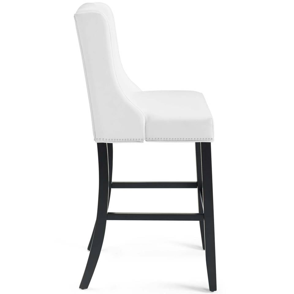 Modway Baron Bar Stool Faux Leather Set of 2 - EEI-4019 | Bar Stools | Modishstore - 4
