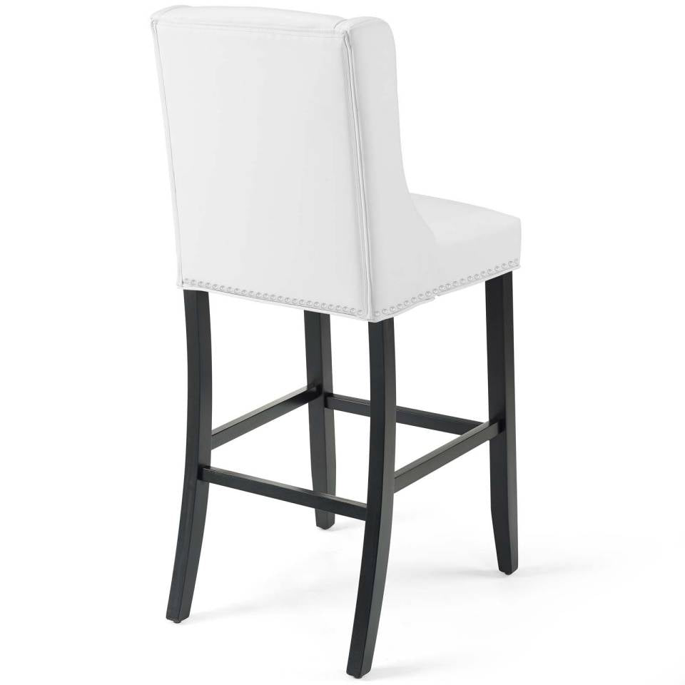 Modway Baron Bar Stool Faux Leather Set of 2 - EEI-4019 | Bar Stools | Modishstore - 5