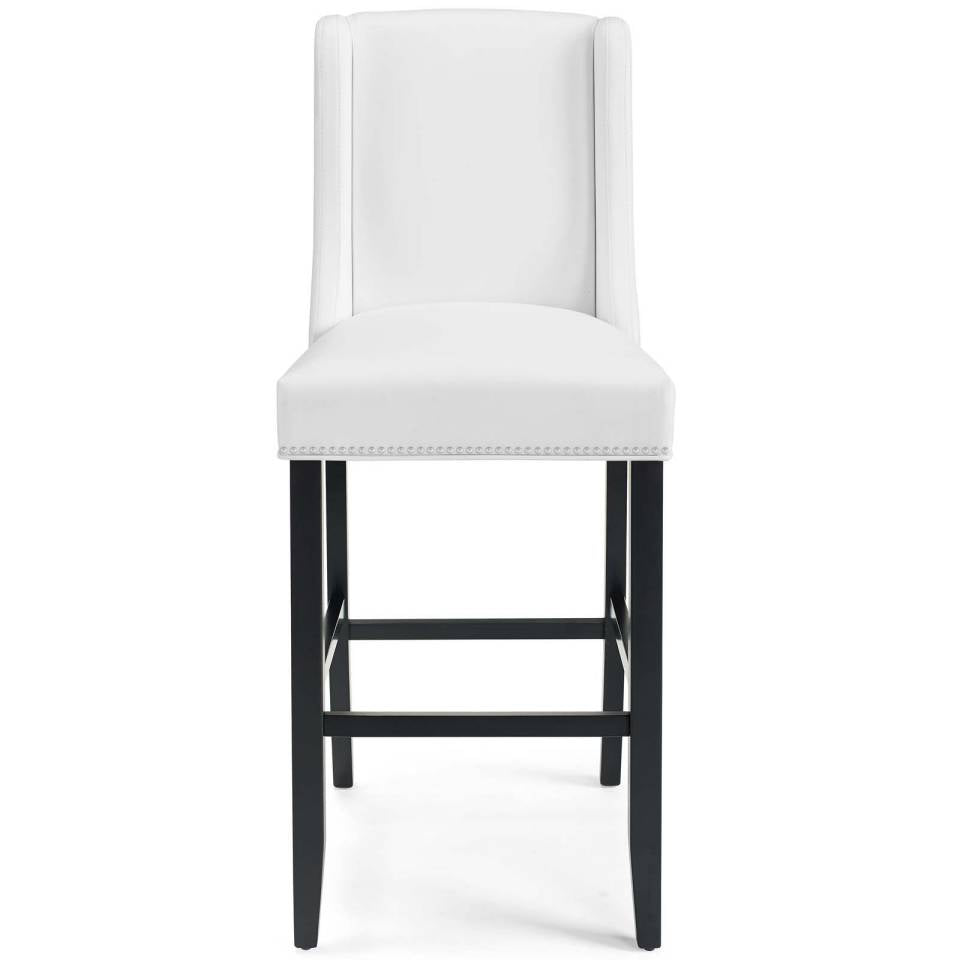 Modway Baron Bar Stool Faux Leather Set of 2 - EEI-4019 | Bar Stools | Modishstore - 6