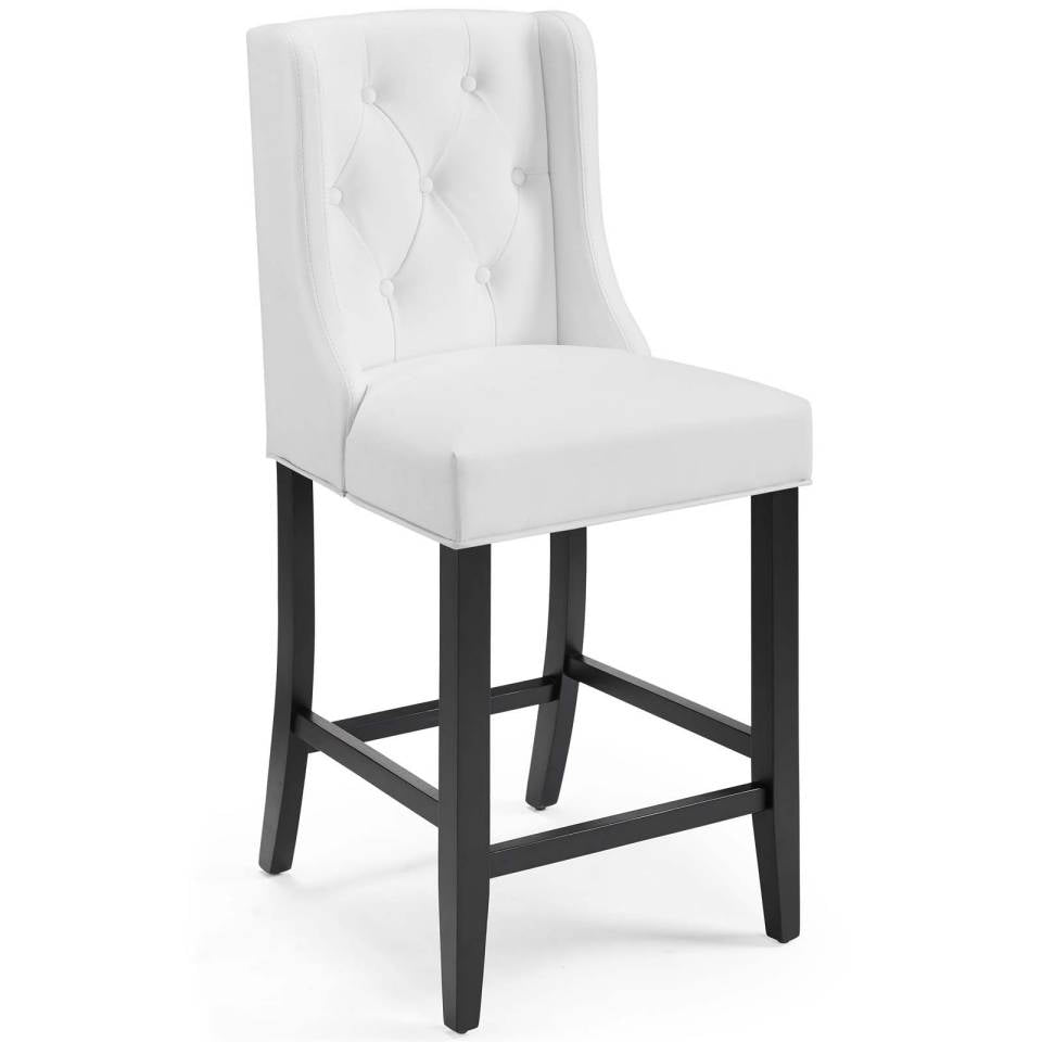 Modway Baronet Counter Bar Stool Faux Leather Set of 2 - EEI-4021 | Bar Stools | Modishstore - 3