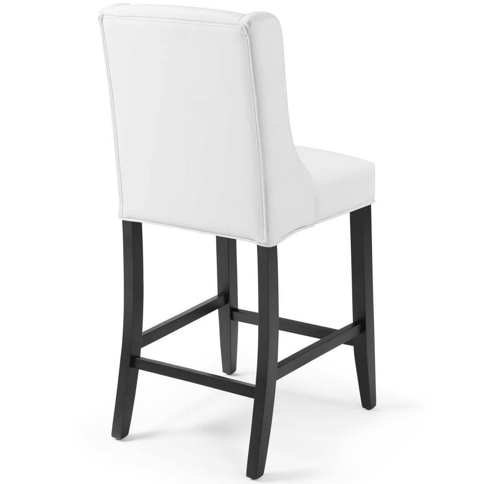 Modway Baronet Counter Bar Stool Faux Leather Set of 2 - EEI-4021 | Bar Stools | Modishstore - 5