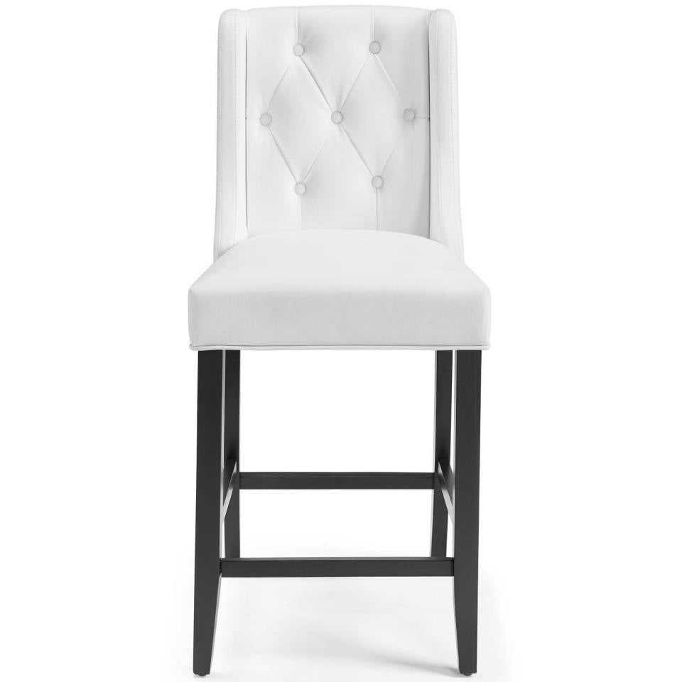 Modway Baronet Counter Bar Stool Faux Leather Set of 2 - EEI-4021 | Bar Stools | Modishstore - 6